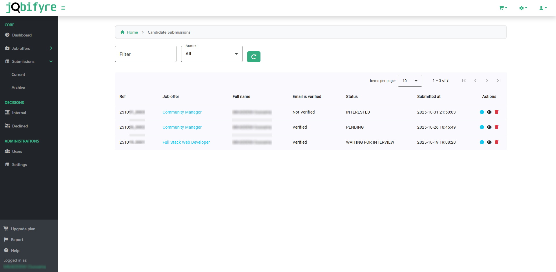 Candidate Management